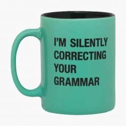 About Face Designs SILENTLY CORRECTING MUG