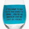 About Face Designs BAR & BEVERAGE AMATEUR WINE GLASS