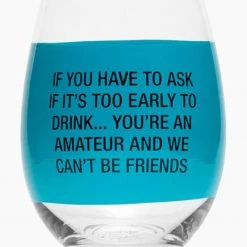 About Face Designs BAR & BEVERAGE AMATEUR WINE GLASS