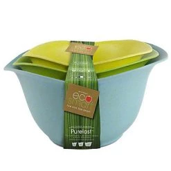 ARCHITEC KITCHEN TOOLS PURELAST MIXING BOWLS, GREEN SET OF 3