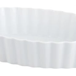 HAROLD IMPORT COMPANY OVAL CREME BRULEE WHITE SERVEWARE