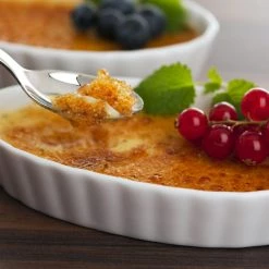 HAROLD IMPORT COMPANY OVAL CREME BRULEE WHITE SERVEWARE