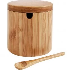 HAROLD IMPORT COMPANY SALT BOX W/SPOON KITCHEN TOOLS