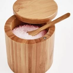 HAROLD IMPORT COMPANY SALT BOX W/SPOON KITCHEN TOOLS
