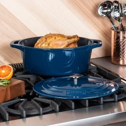 Clipper Corporation VIKING 7 QT ENAMEL COATED DUTCH OVEN/ROASTER 9 Clipper Corporation VIKING 7 QT ENAMEL COATED DUTCH OVEN/ROASTER