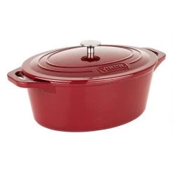 Clipper Corporation VIKING 7 QT ENAMEL COATED DUTCH OVEN/ROASTER