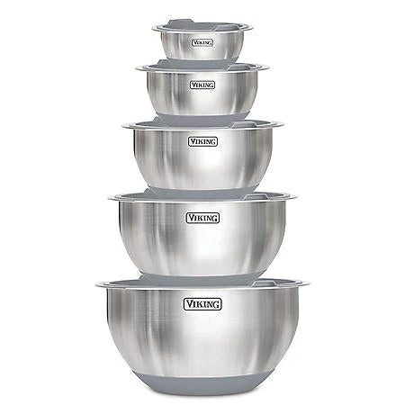 Clipper Corporation VIKING 10 PC STAINLESS MIXING BOWLS 2 Clipper Corporation VIKING 10 PC STAINLESS MIXING BOWLS