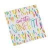 MARY SQUARE PAPER PRODUCTS CUE THE CONFETTI BEVERAGE NAPKINS