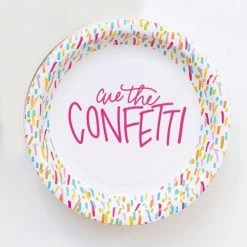 MARY SQUARE PAPER PRODUCTS CUE THE CONFETTI PLATES