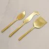 MARY SQUARE GOLD CHEESE KNIVES SERVEWARE