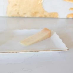 MARY SQUARE SCALLOPED GOLD RIM PLATTER SERVEWARE