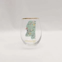 MARY SQUARE MISSISSIPPI STEMLESS WINE GLASS