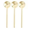 MARY SQUARE MINI GOLD DIP SPOONS, SET OF 3 SERVEWARE