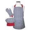 HANDSTAND KITCHEN JUST FOR KIDS KIDS STRIPED APRON SET