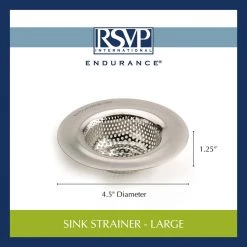 R.S.V.P. STAINLESS STEEL SINK STRAINER