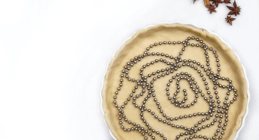 R.S.V.P. KITCHEN TOOLS BEADED PIE CHAIN, 10 FEET 2 R.S.V.P. KITCHEN TOOLS BEADED PIE CHAIN, 10 FEET