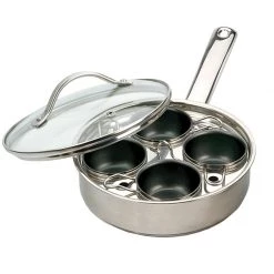 R.S.V.P. KITCHEN TOOLS 4 EGG POACHER SET