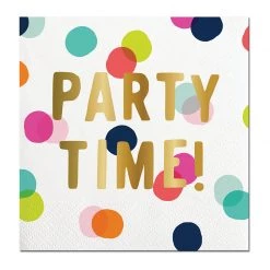SLANT PAPER PRODUCTS PARTY TIME NAPKIN