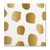 SLANT GOLD DOT BEVERAGE NAPKINS