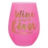 SLANT BAR & BEVERAGE WINE IN/FUN OUT WINE GLASS