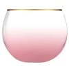 SLANT BLUSH ROLY POLY GLASS