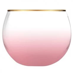 SLANT BLUSH ROLY POLY GLASS