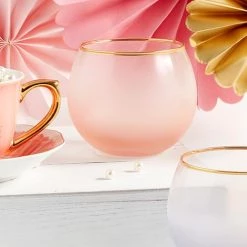 SLANT BLUSH ROLY POLY GLASS