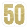 SLANT PAPER PRODUCTS 50TH BIRTHDAY NAPKINS