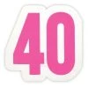 SLANT 40TH BIRTHDAY NAPKINS