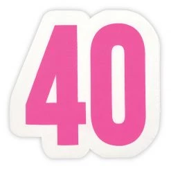 SLANT 40TH BIRTHDAY NAPKINS