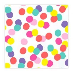 SLANT BRIGHT POLKA DOT BEVERAGE NAPKINS