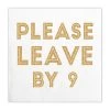 SLANT LEAVE BY 9 BEVERAGE NAPKINS PAPER PRODUCTS