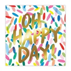 SLANT OH HAPPY DAY BEVERAGE NAPKINS