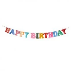 SLANT PAPER PRODUCTS HAPPY BIRTHDAY GARLAND
