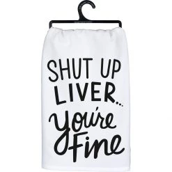 PRIMITIVES BY KATHY SHUT UP LIVER TOWEL