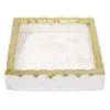 INDIA HANDICRAFTS GOLD MARBLE COCKTAIL NAPKIN HOLDER SERVEWARE