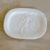 THE ROYAL STANDARD TURKEY EMBOSSED PLATTER, WHITE SERVEWARE