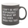 About Face Designs BAR & BEVERAGE CAN'T BE RESPONSIBLE MUG
