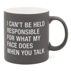 About Face Designs BAR & BEVERAGE CAN'T BE RESPONSIBLE MUG