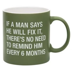 About Face Designs MAN WILL FIX IT MUG BAR & BEVERAGE