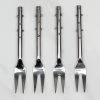 INDIA HANDICRAFTS GOLD DOT FORKS, SET OF 4