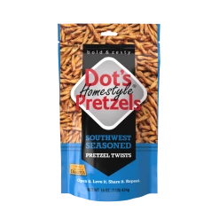 MIDWEST DISTRIBUTION DOT'S SOUTHWEST PRETZELS 16 OZ FOOD GIFTS