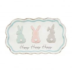 MUDPIE BUNNY TRIO EASTER PLATTER HOLIDAY