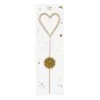 TOPS MALIBU GOLD SPARKLER PARTY CANDLE, HEART
