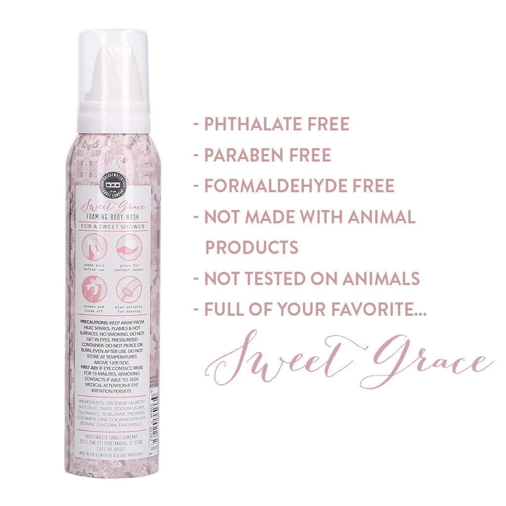 BRIDGEWATER CANDLE CO SWEET GRACE FOAMING BODY WASH 3 BRIDGEWATER CANDLE CO SWEET GRACE FOAMING BODY WASH