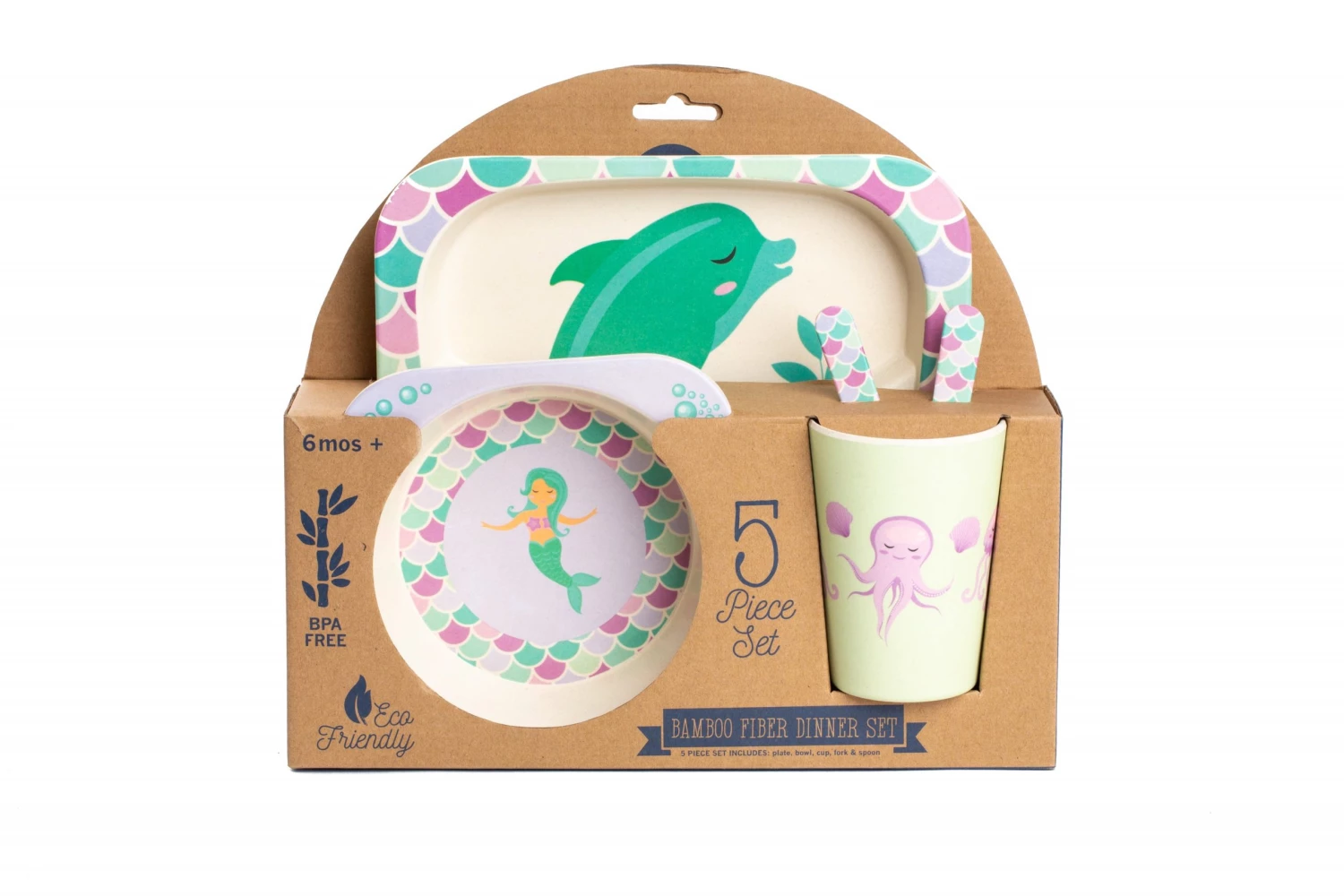 CORE HOME BAMBOO KID SET, MERMAID JUST FOR KIDS 1 CORE HOME BAMBOO KID SET, MERMAID JUST FOR KIDS