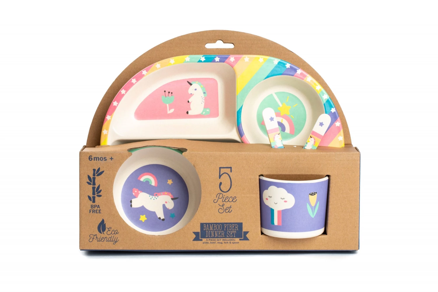 CORE HOME BAMBOO KID SET, UNICORN JUST FOR KIDS 1 CORE HOME BAMBOO KID SET, UNICORN JUST FOR KIDS