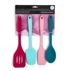 CORE HOME SILICONE BAKING UTENSILS, SET OF 4 KITCHEN TOOLS