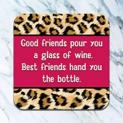 HIGH COTTON BAR & BEVERAGE BEST FRIENDS HAND YOU THE BOTTLE COASTER