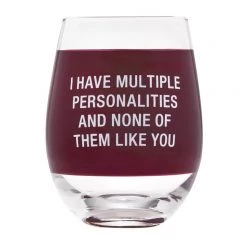 About Face Designs PERSONALITIES WINE GLASS
